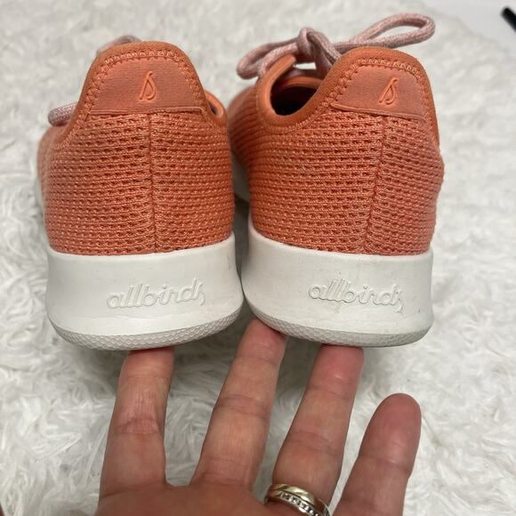 Allbirds Tree Runners Orange everyday sneakers, Womens size 8, lightweight - Picture 5 of 8